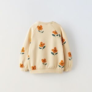 Zara Kids 1 1/2 years old (18 months) yellow floral sweater